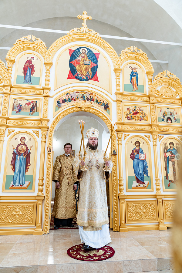 Архиерейское богослужение в Богородицерождественском храме деревни Старое г.о. Ступино